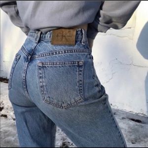Vintage Calvin Klein jeans, button fly